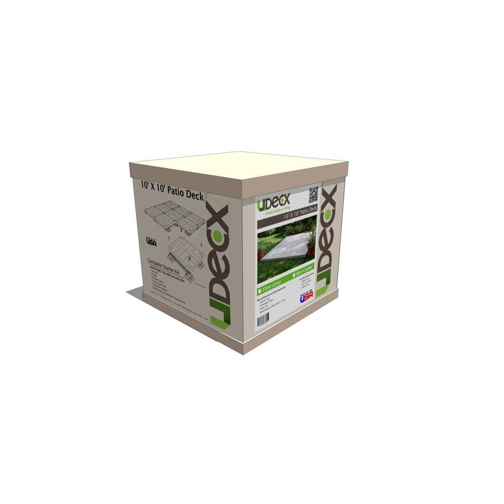 120'' x 120'' Composite Patio Deck Tile Starter Kit
