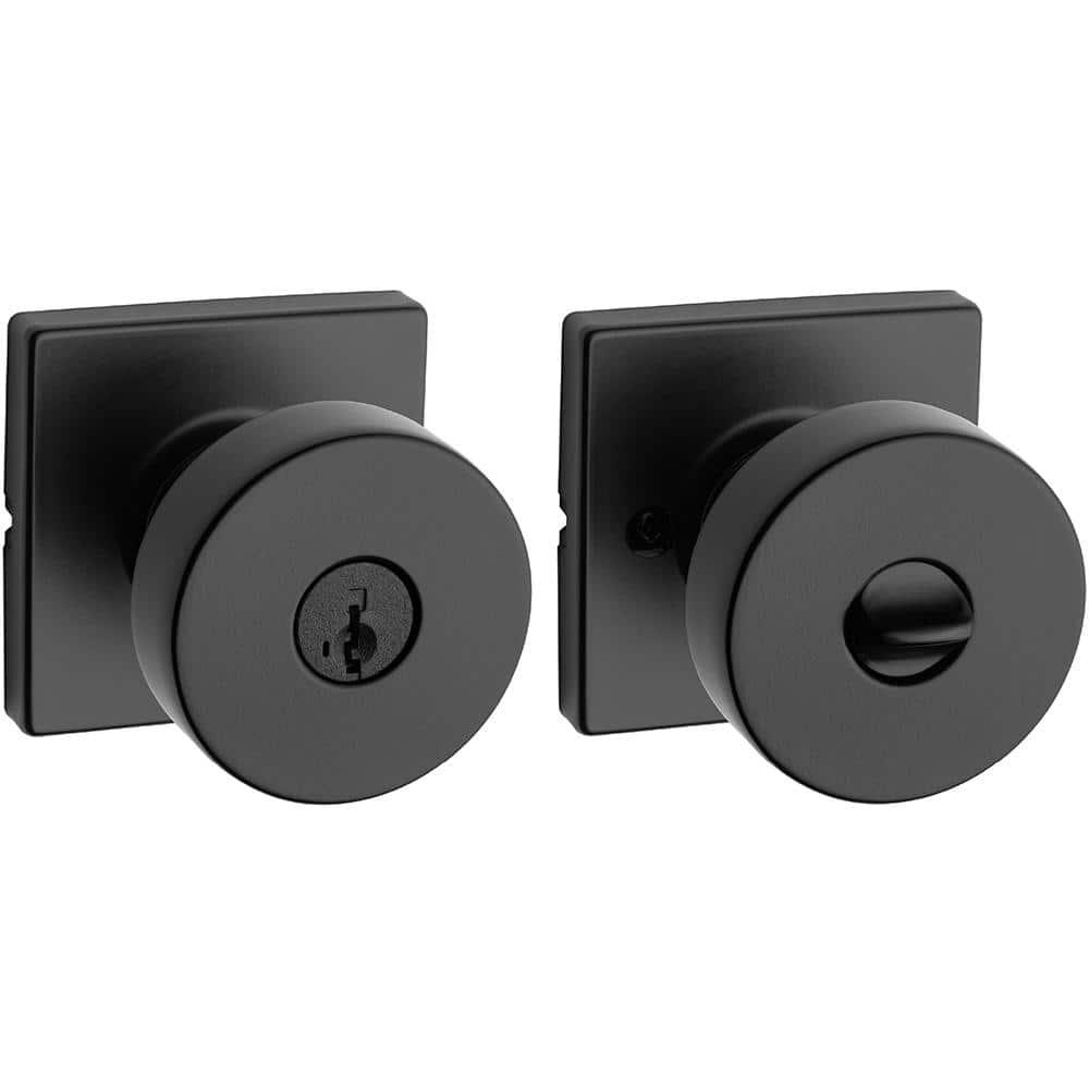Pismo Keyed Door Knob with Square Rosette and Smartkey