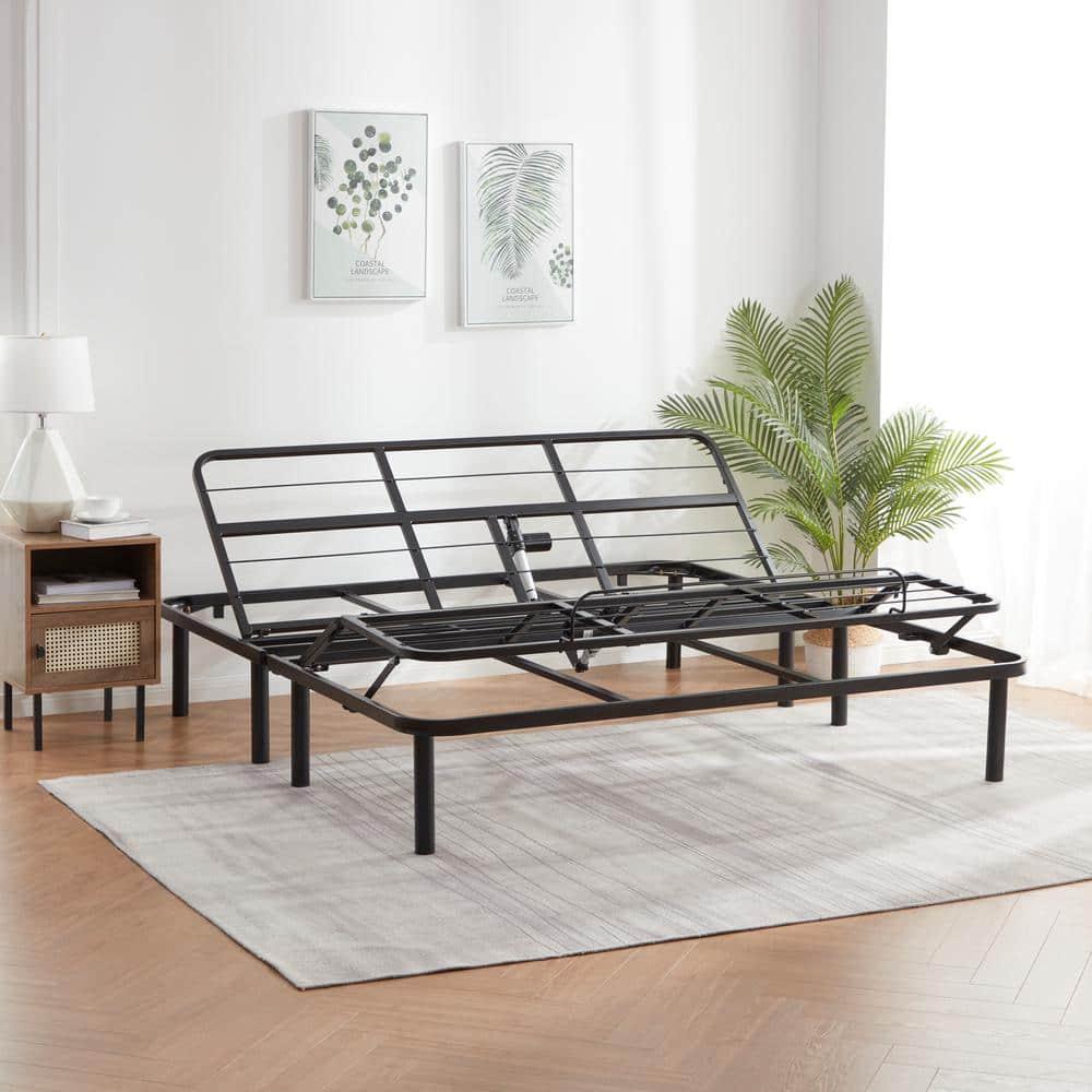 Bryt Basic Adjustable Bed Base, Queen Size Bed Frame with Motorized Head and Foot Incline and Wireless Remote