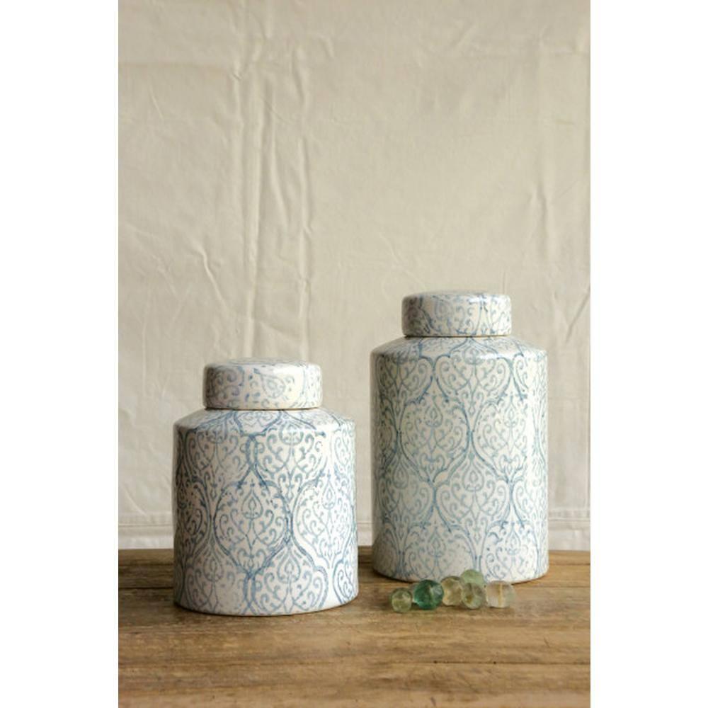 Ceramic Ginger Jar (10-1/8") - Storied Home