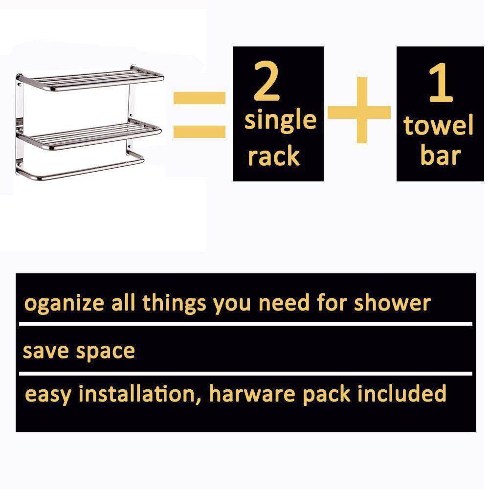3 Wall Mounted Required Towel Rack