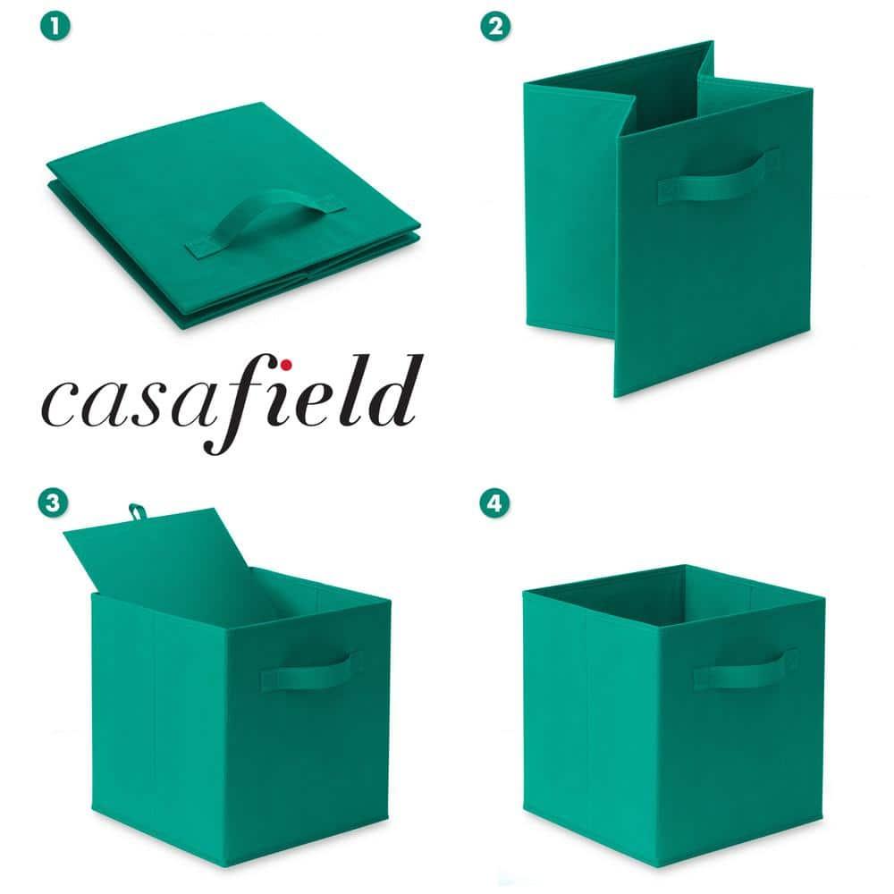 Casafield Collapsible Fabric Cubes, 11" Storage Bins (Set of 12) (Set of 12)