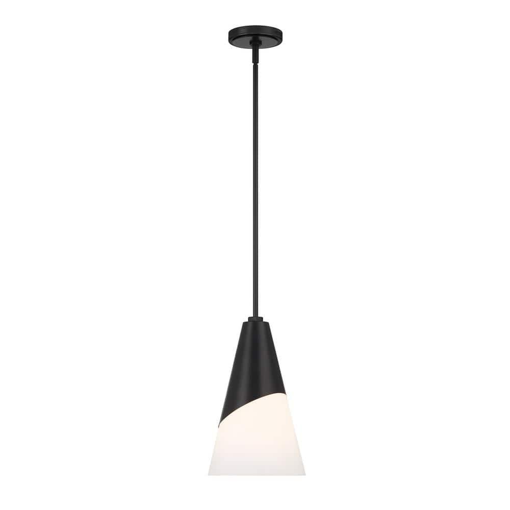 Crystorama Lighting Tori 1 - Light Pendant in  Matte Black