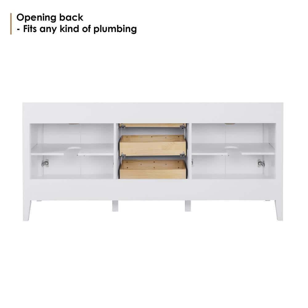 Laurel 71.2" Double Bathroom Vanity Base Only