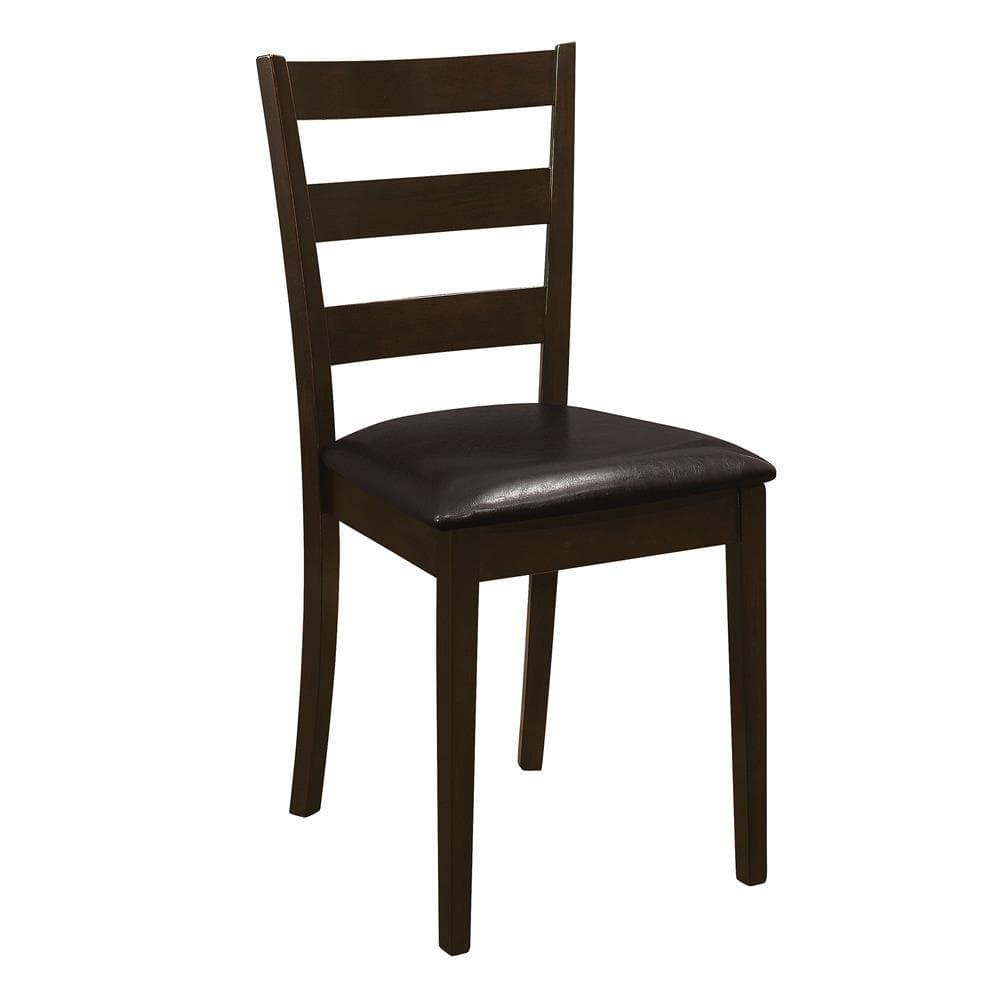 Monarch Specialties Guillen 5-piece Dining Set with Bench Cappuccino and Dark Brown