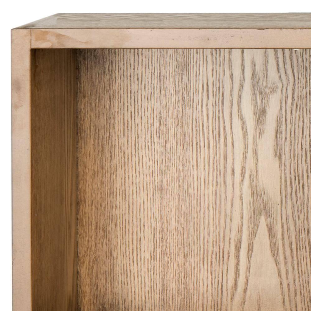 Alice Wall Shelf With Storage Compartments - Oak - Safavieh