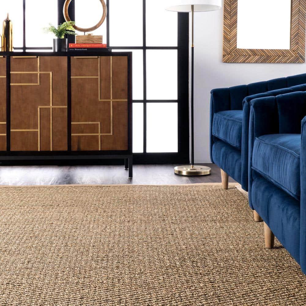Nuloom Elijah Farmhouse Seagrass Indoor Area Rug, Round 4', Beige