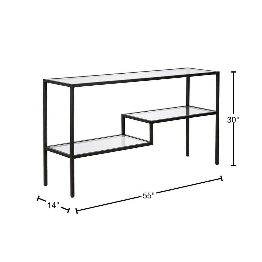 Lovett Glass Top Console Table