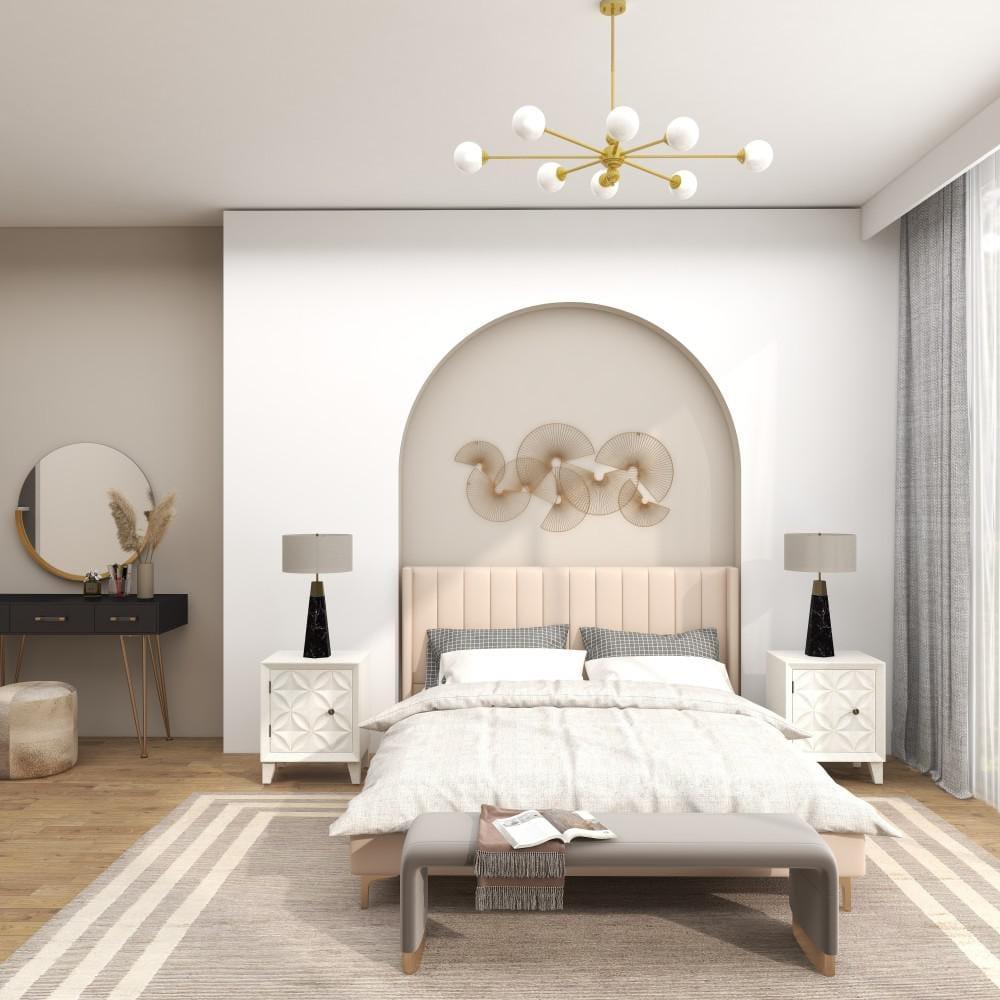 CosmoLiving by Cosmopolitan Gold Metal Half Moon Sunburst Wall Decor