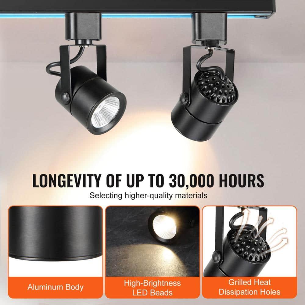 BENTISM 12 Pack 6.5W LED Track Lighting Heads Dimmable H Type Fixtures 3000K 470lm