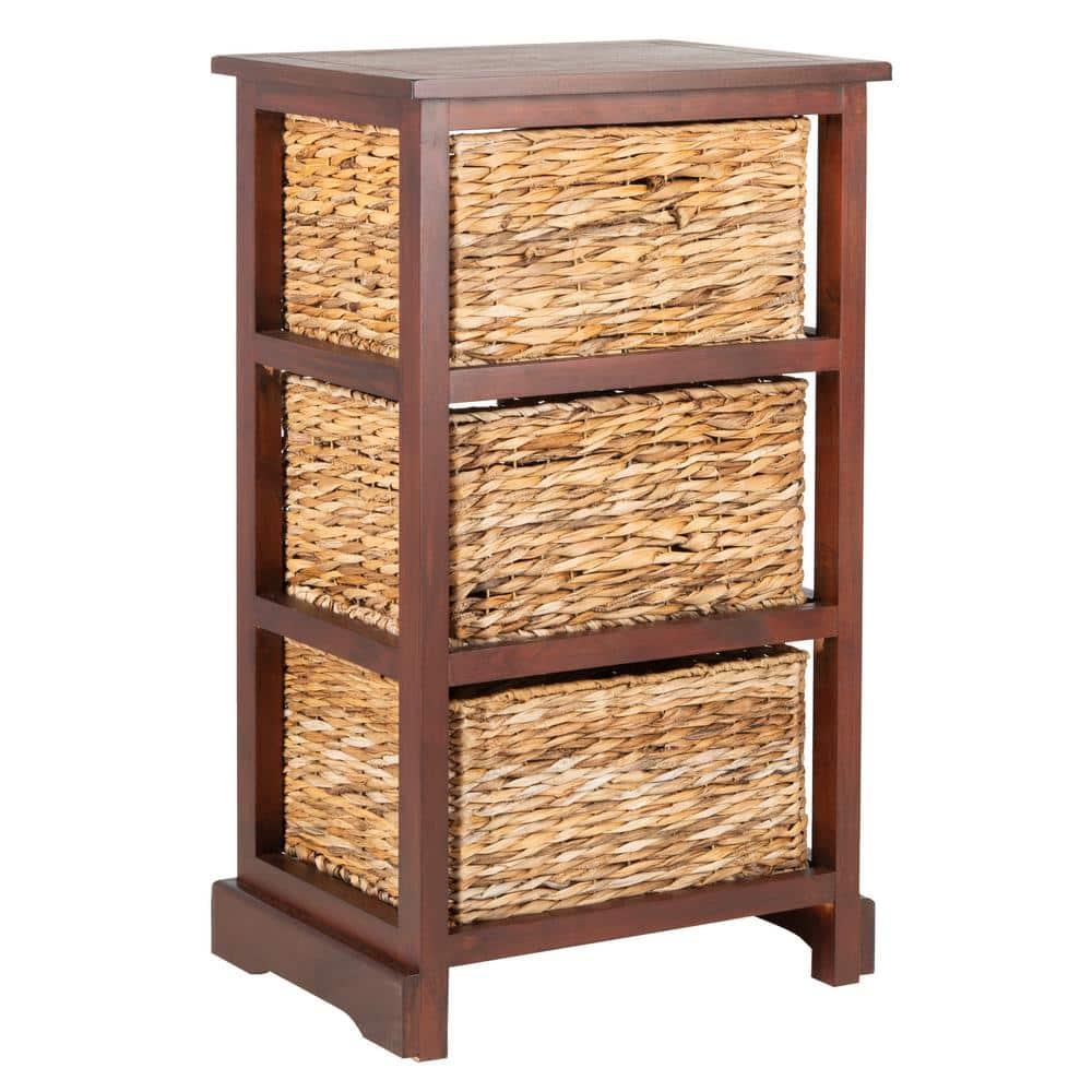 Halle Storage Side Table - AMH5738 - Cherry - Safavieh Couture