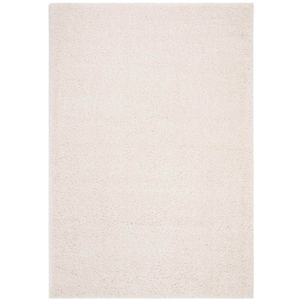 August Shag 900 AUG900 Power Loomed Indoor Accent Rug - Ivory - 3'x5' - Safavieh