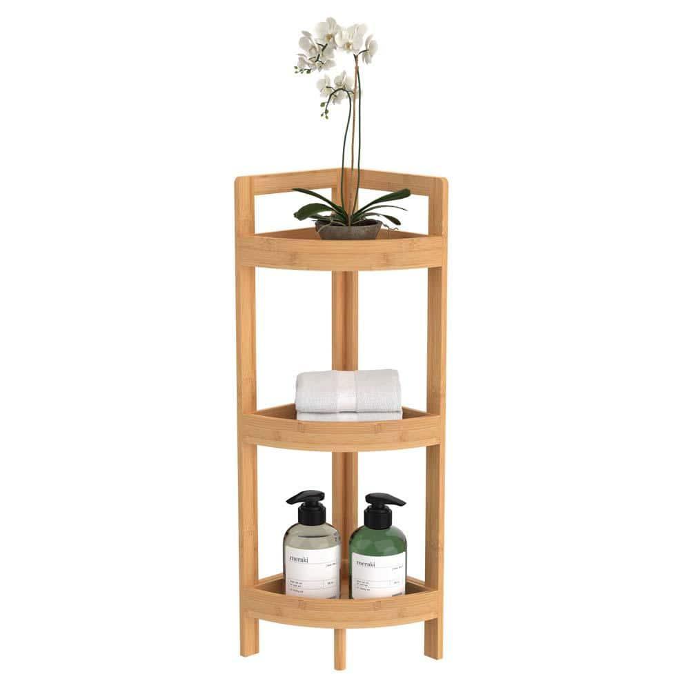 ClosetMaid 3-Tier Bamboo Corner Shelf - ClosetMaid