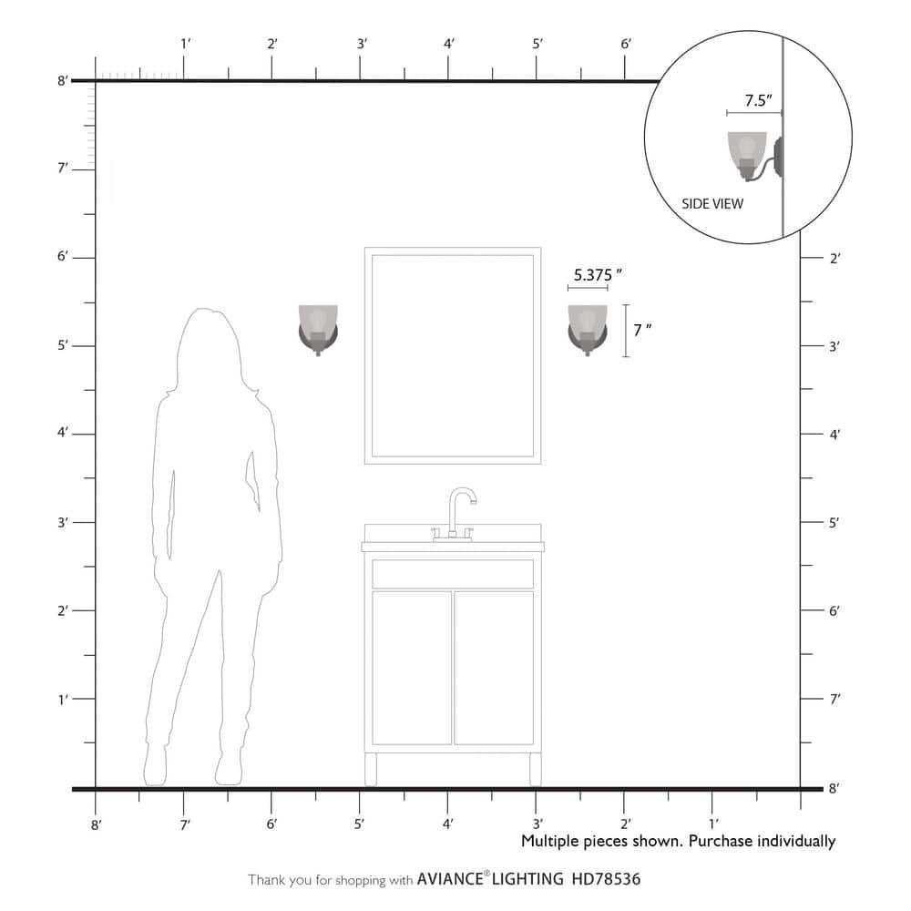 Livex Lighting Montgomery 1 - Light Vanity in  Polished Chrome