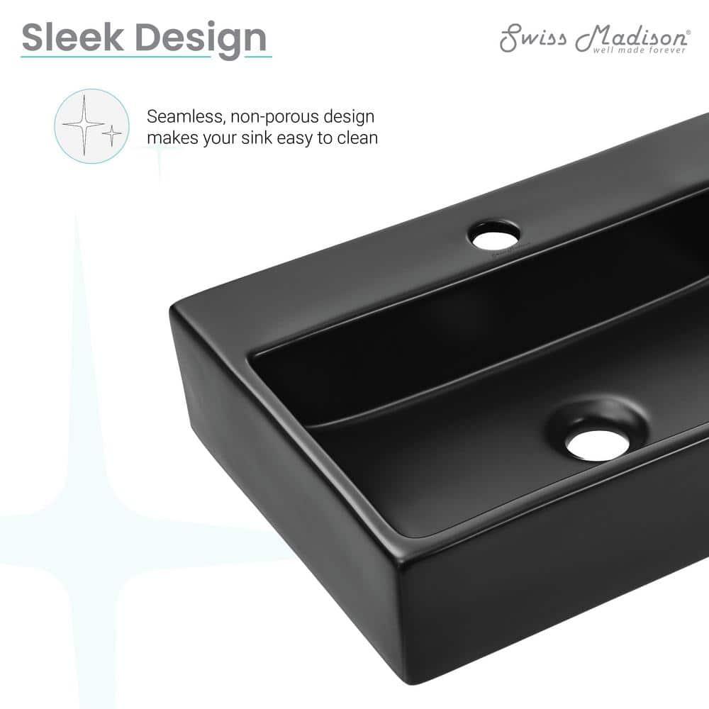 Claire 20 Rectangle Ceramic Vessel Sink