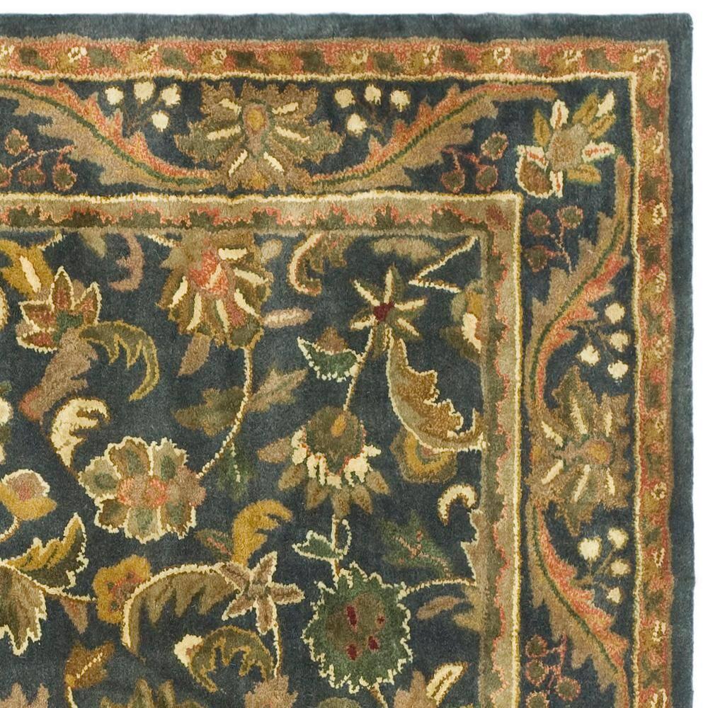 Antiquity AT52 Hand Tufted Indoor Runner Rug - Blue/Gold - 2'3"x12' - Safavieh