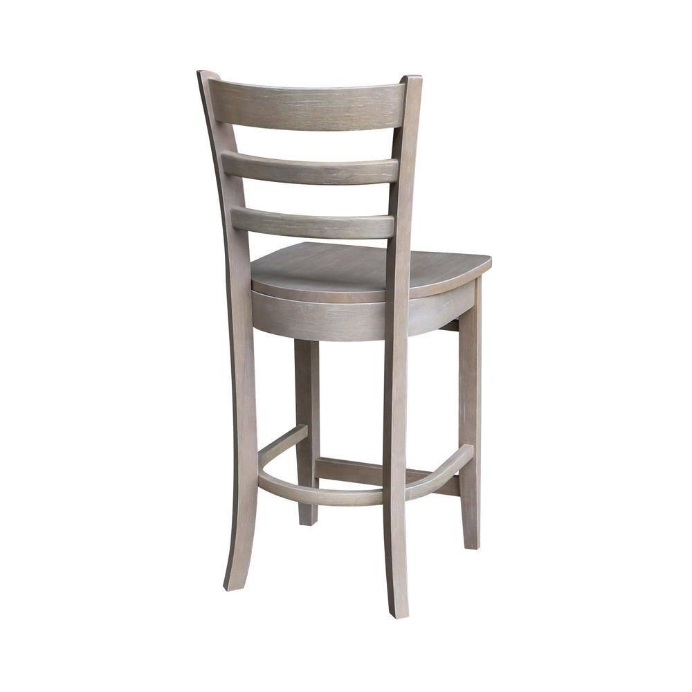 International Concepts 30 inches x 30 inches Counter Height Table with 2 Emily Counter Height Stools - 3 Piece Set