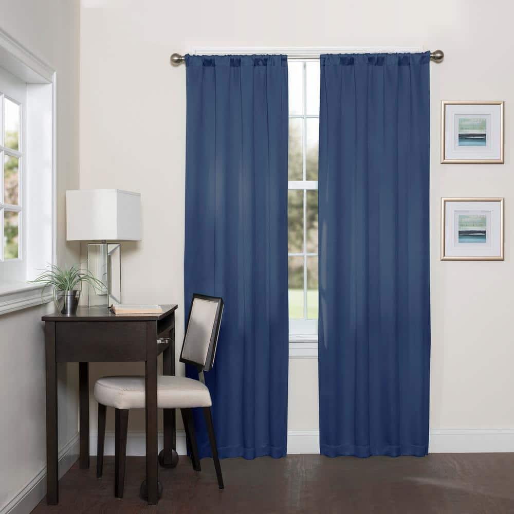 Eclipse Phoenix Darrell Solid Blackout Thermal Rod Pocket Single Curtain Panel
