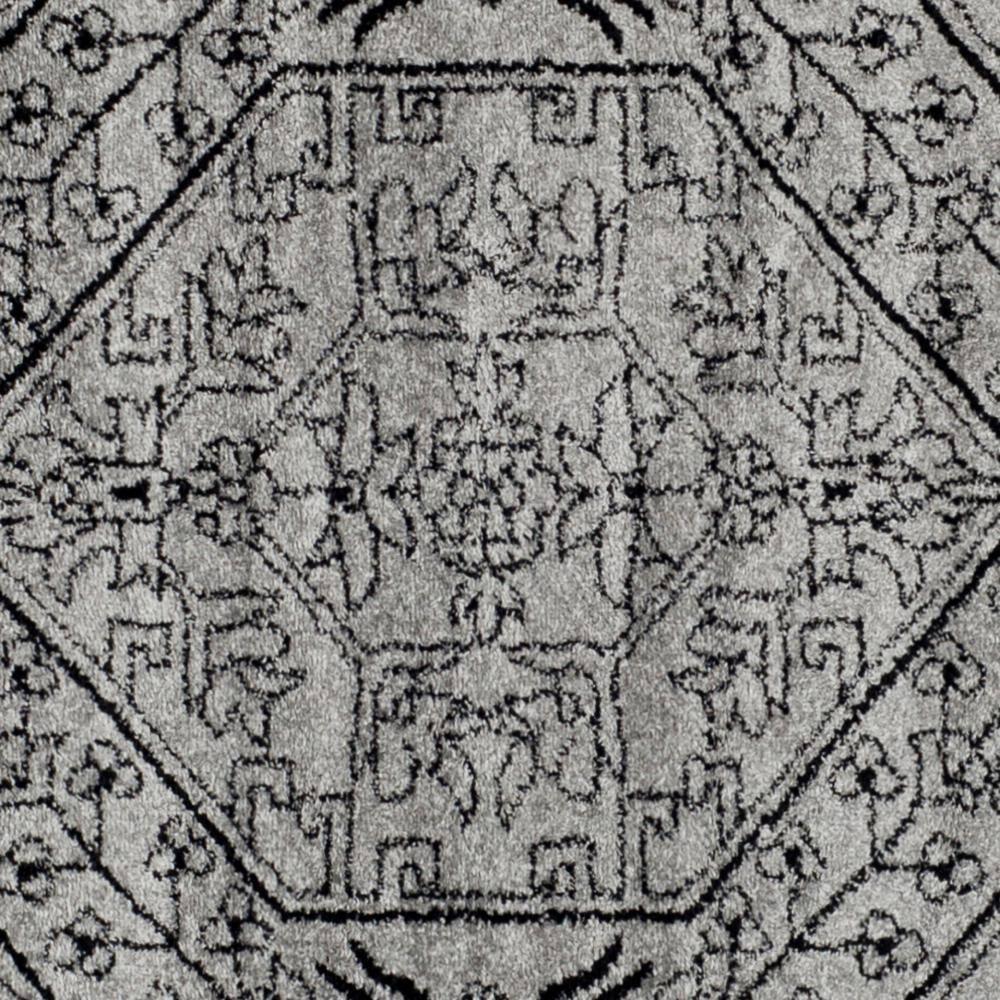 Adirondack ADR108 Power Loomed Area Rug - Silver/Black - 10'x10' - Safavieh.