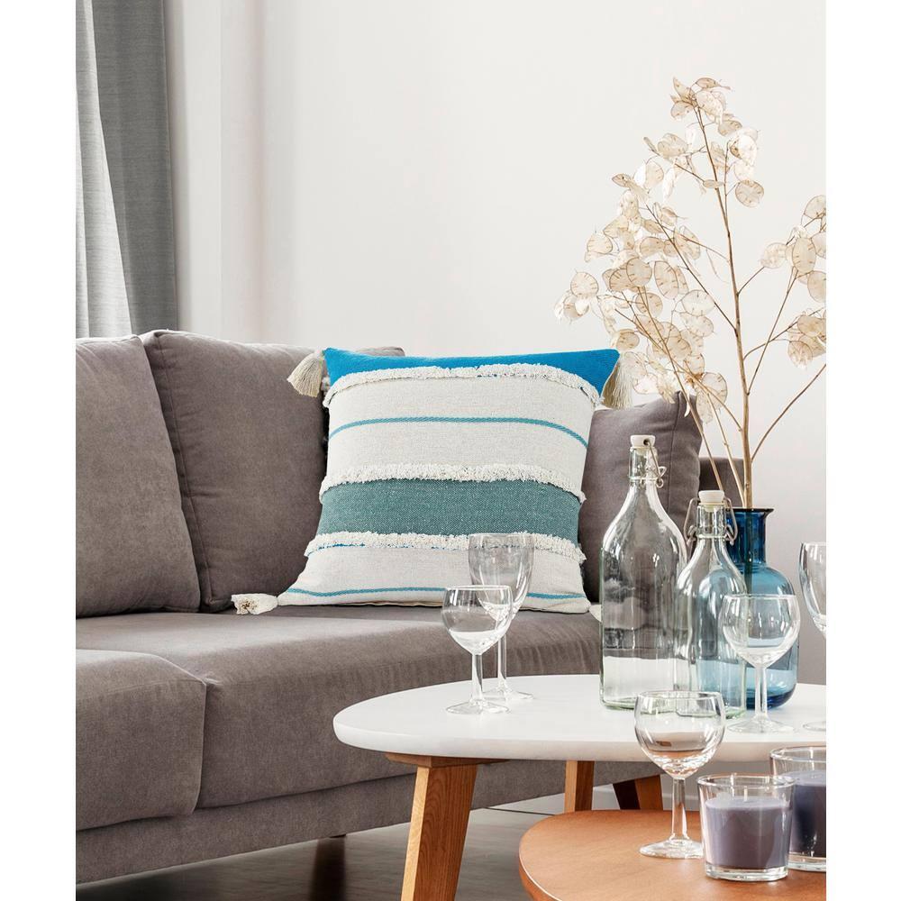 Rajani Home Remii Tassels Cotton Throw Pillow