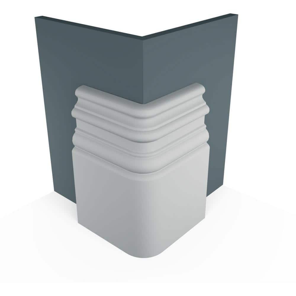 7 3/8"H x 4 3/4"P Hillsborough Baseboard Moulding Outside Corner