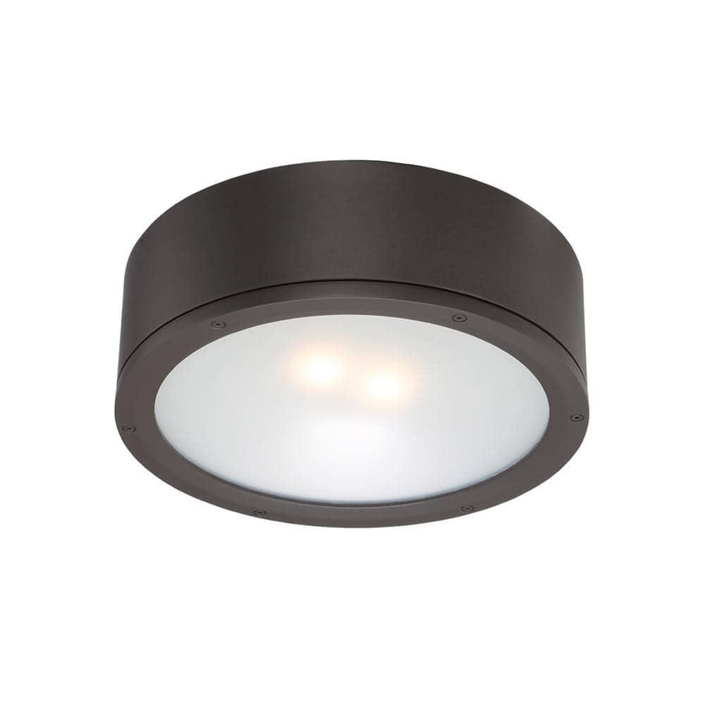 Tube Glass Flush Mount
