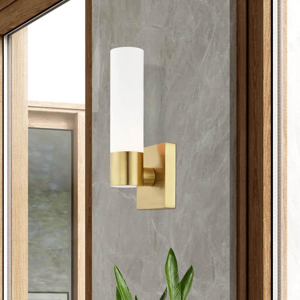 Livex Lighting Aero 1 - Light Sconce in  Satin Brass