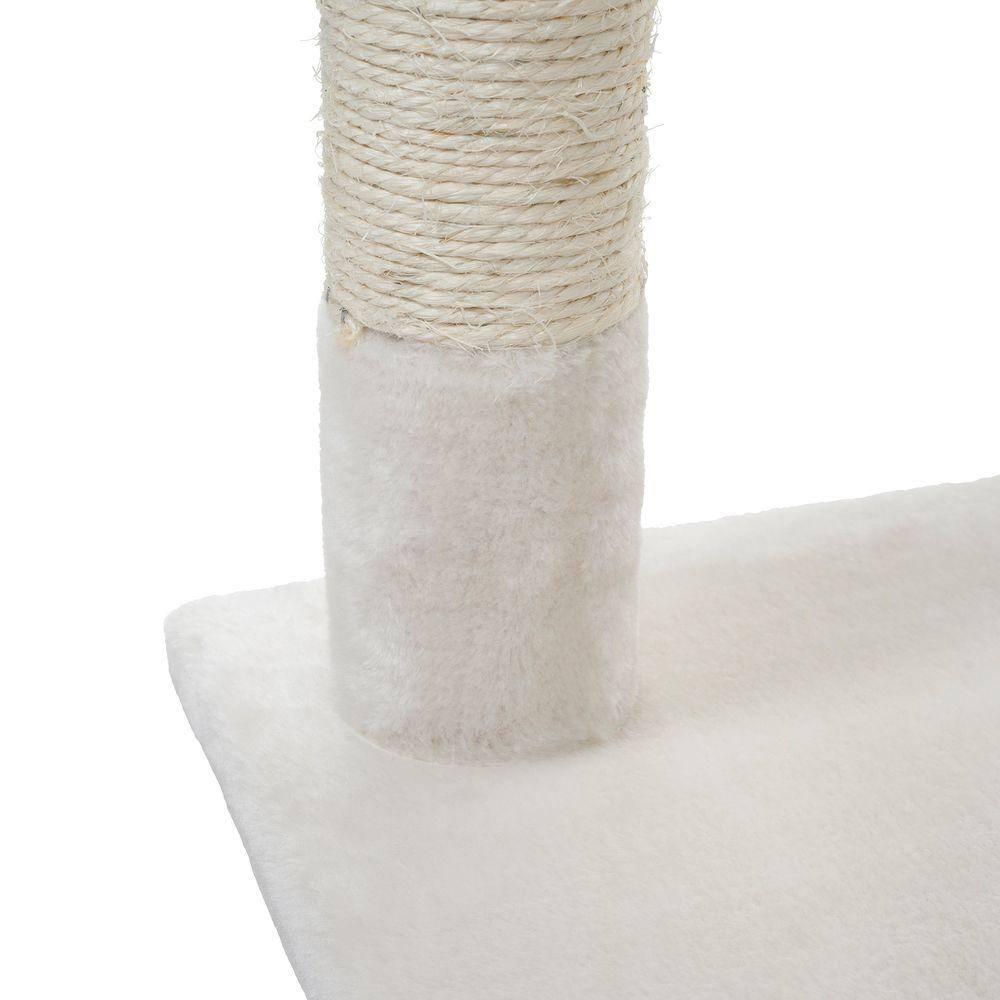 PetMaker 6 Foot Cat Tree with Scratch Posts in Ivory