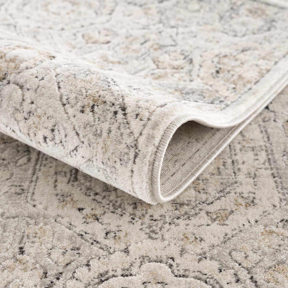 Hauteloom Round Area Rug   Charcoal