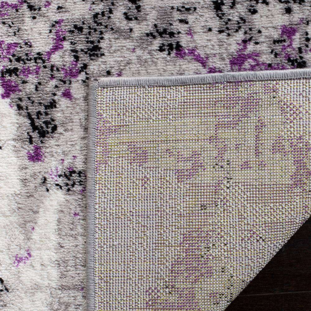 SAFAVIEH Skyler Langston Distressed Area Rug, Grey/Purple, 6' x 9'
