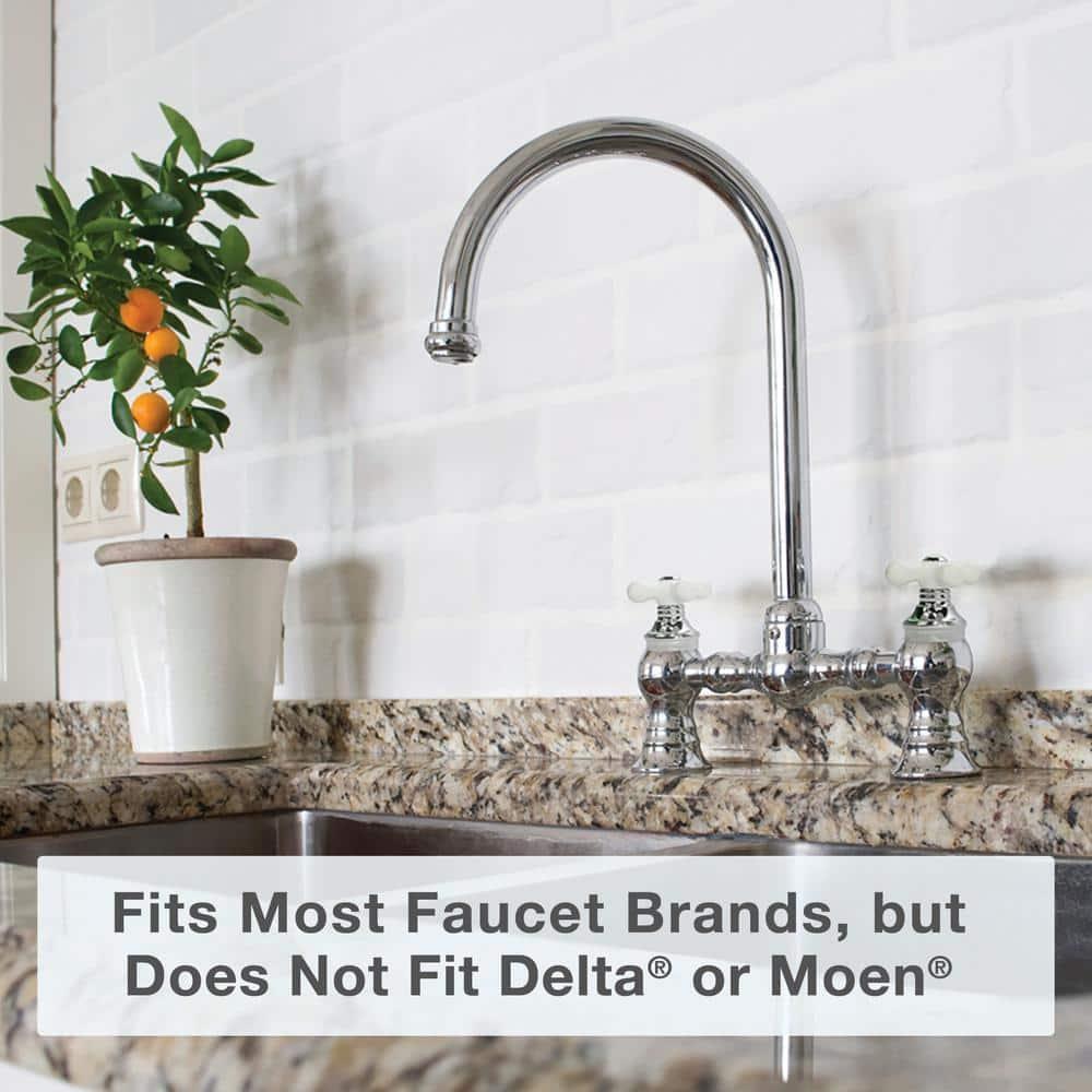 Danco Cross-Arm Faucet Handle | Sink & Bathtub Handle | White Porcelain/Chrome (46004)