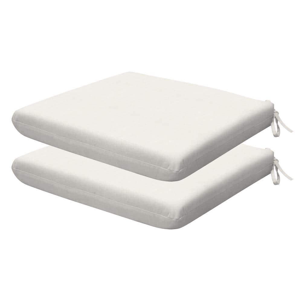Honeycomb Outdoor Universal Seat Cushion (2-Pack) - Textured Solid Bone