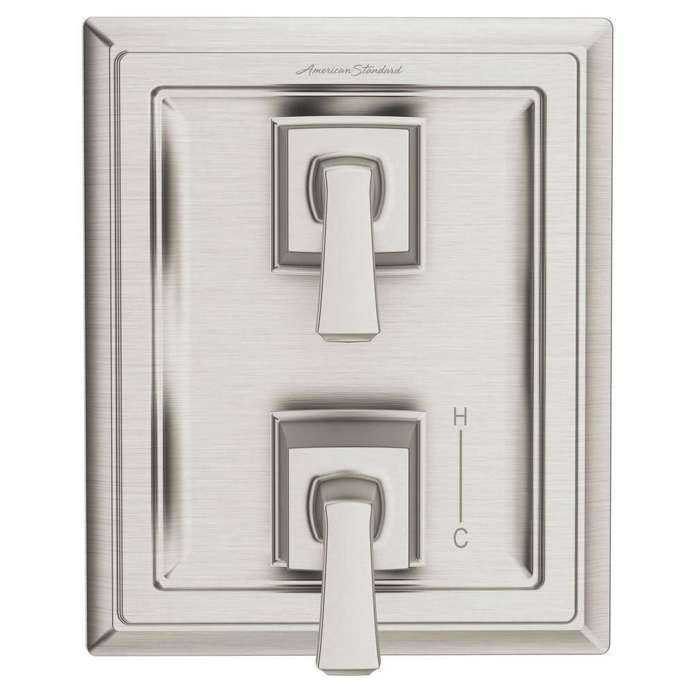 Brushed Nickel 2-Handle Integrated Shower Diverter Trim