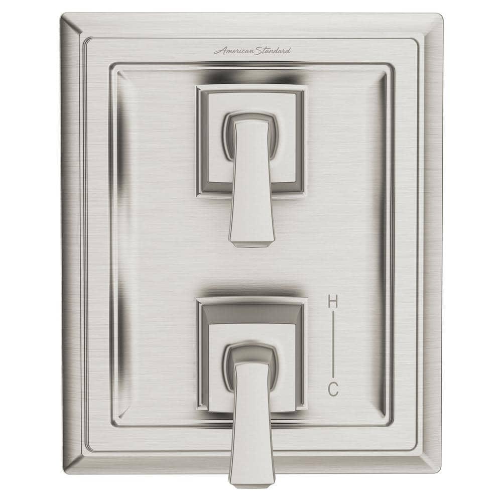 Brushed Nickel 2-Handle Integrated Shower Diverter Trim