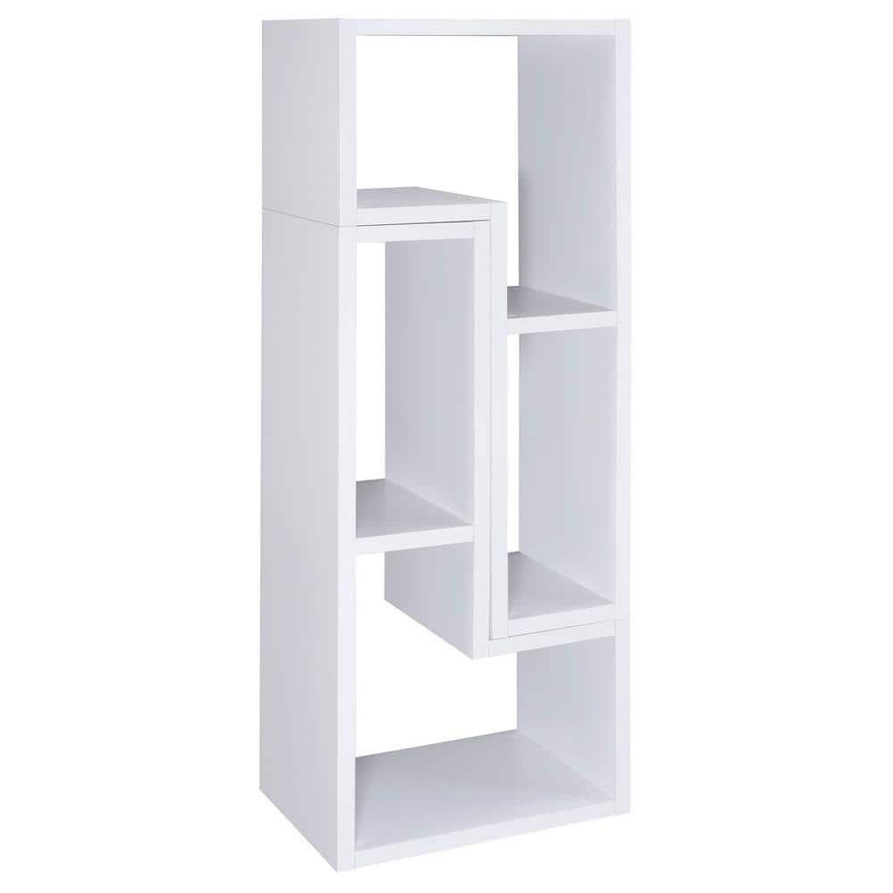 Convertible TV Console and Bookcase White