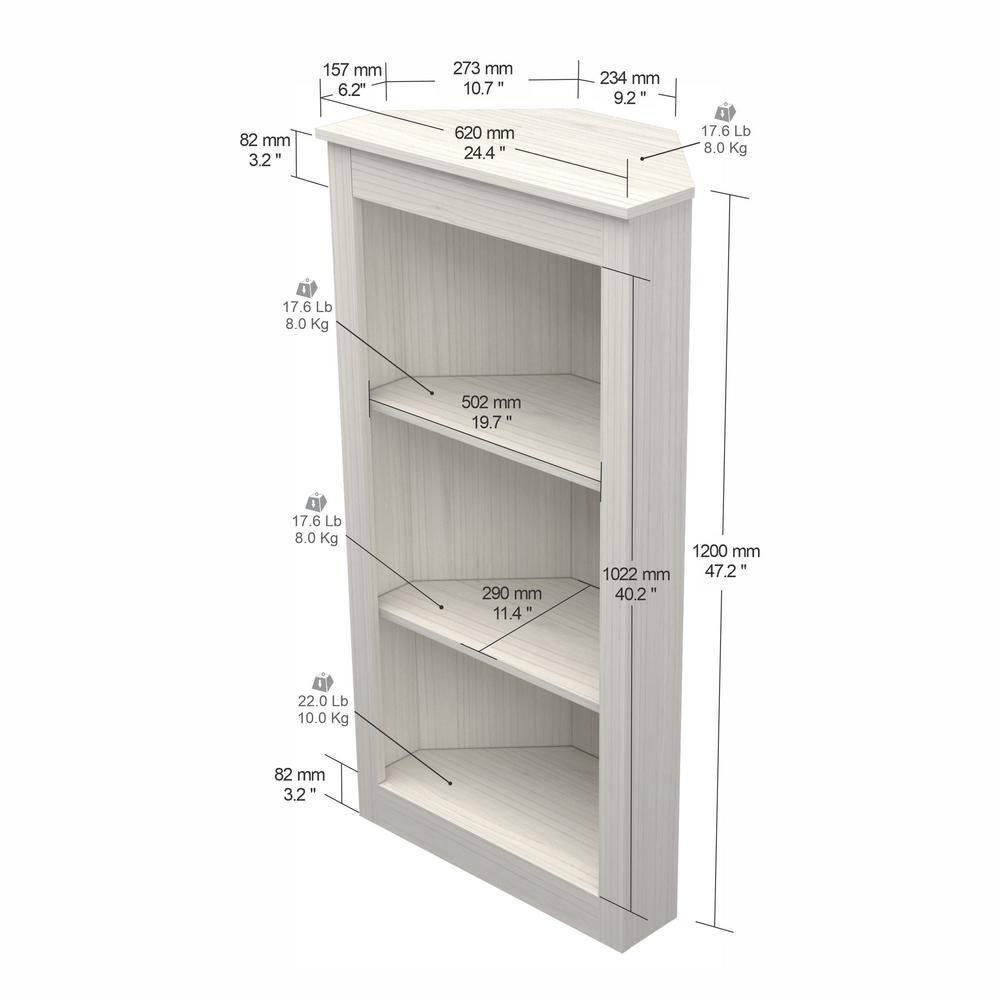Ivy Bronx Lovica Corner Bookcase