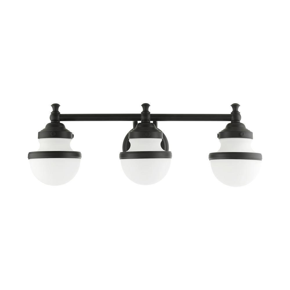 Livex Lighting Oldwick 3 - Light Vanity in  Black