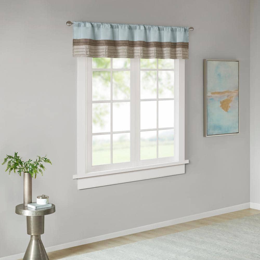 Madison Park Amherst Polyoni Pintuck Single Window Valance