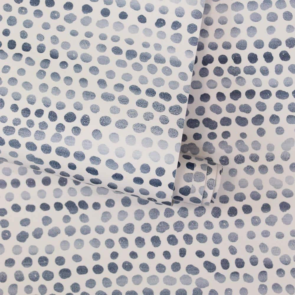 Tempaper Moire Dots Light Tan Peel and Stick Wallpaper, 20.5" x 16.5'