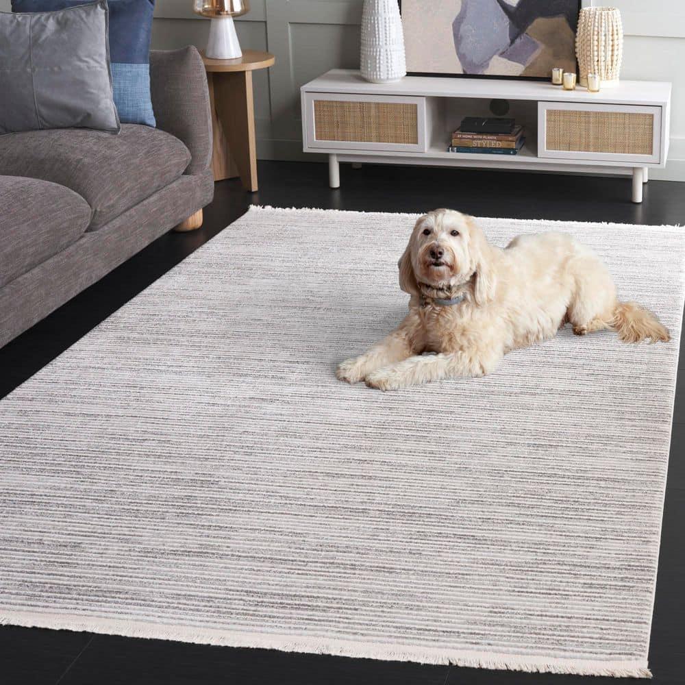 Mirage MIR470 Hand Woven Indoor Accent Rug - Ivory/Grey - 3'x5' - Safavieh