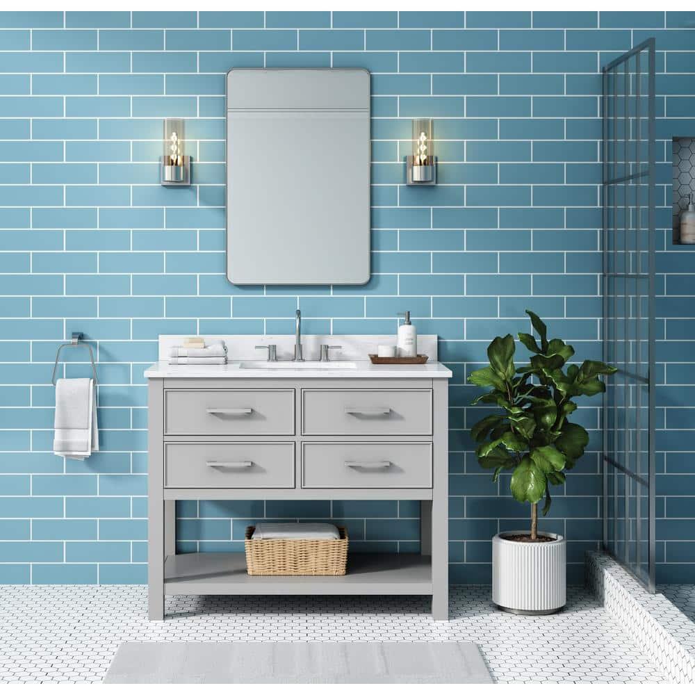 Avanity Brooks-V42 Brooks 42" Single Free Standing Wood Vanity Cabinet Only - Grey