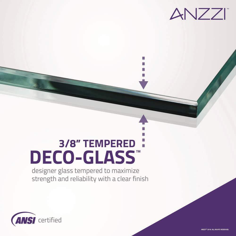 Vensea Series 31.5" W x 56" Pivot Frameless Tub Door