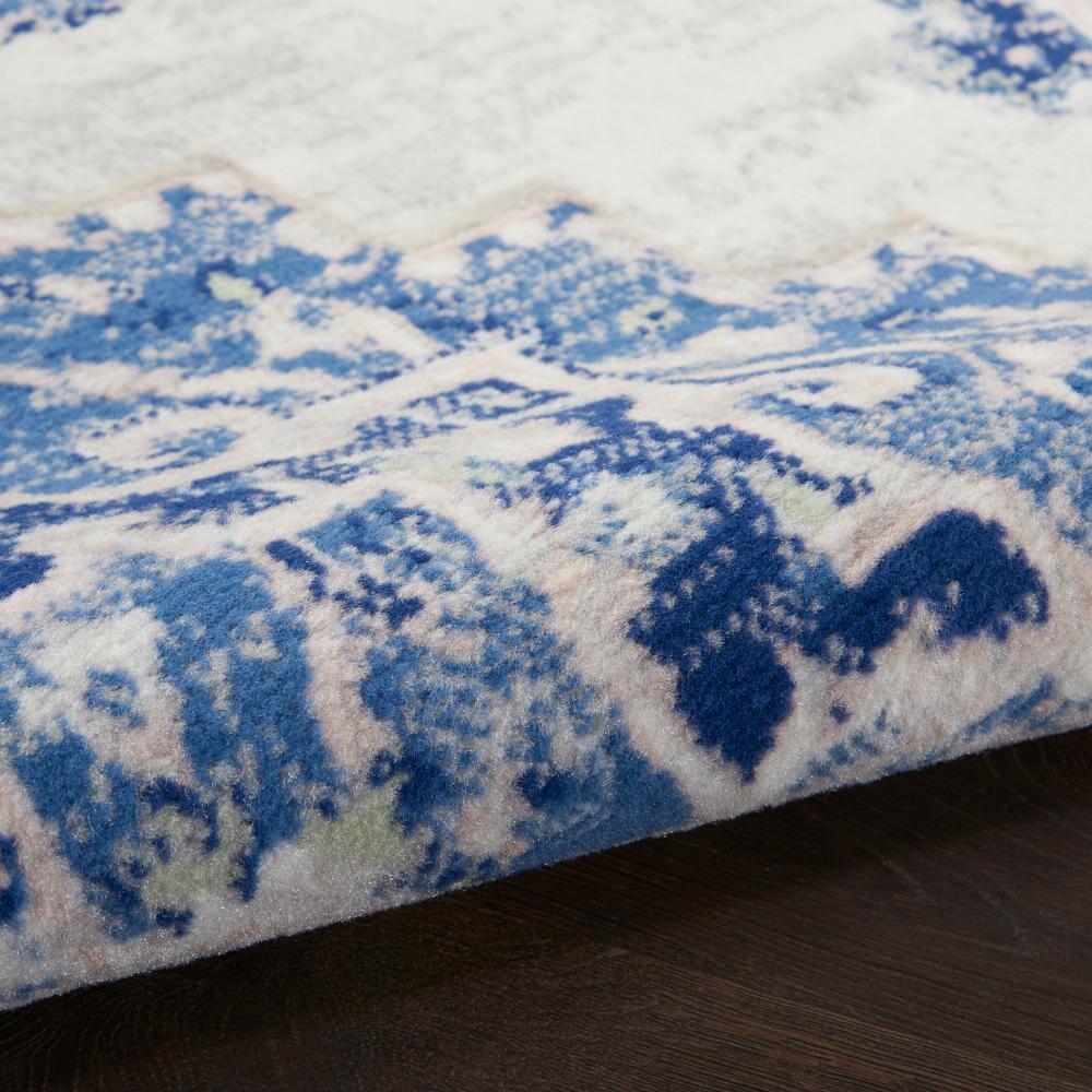 Nourison Whimsicle WHS03 Indoor only Area Rug - Ivory Blue 4' x 6'