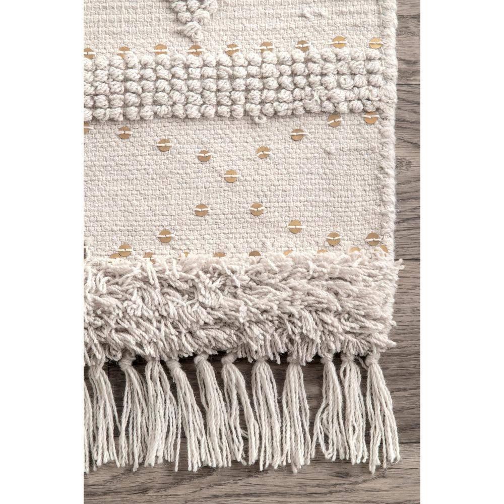 Nuloom Chandy Textured Wool Area Rug, 12' x 15', Cream