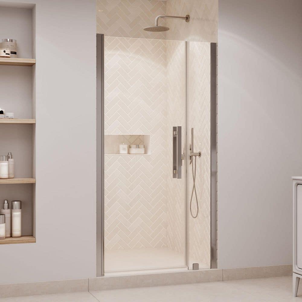 OVE Decors Pasadena 39 7/16 To 41 3/8 In. W X 72 In. H Alcove Frameless Pivot Shower Door