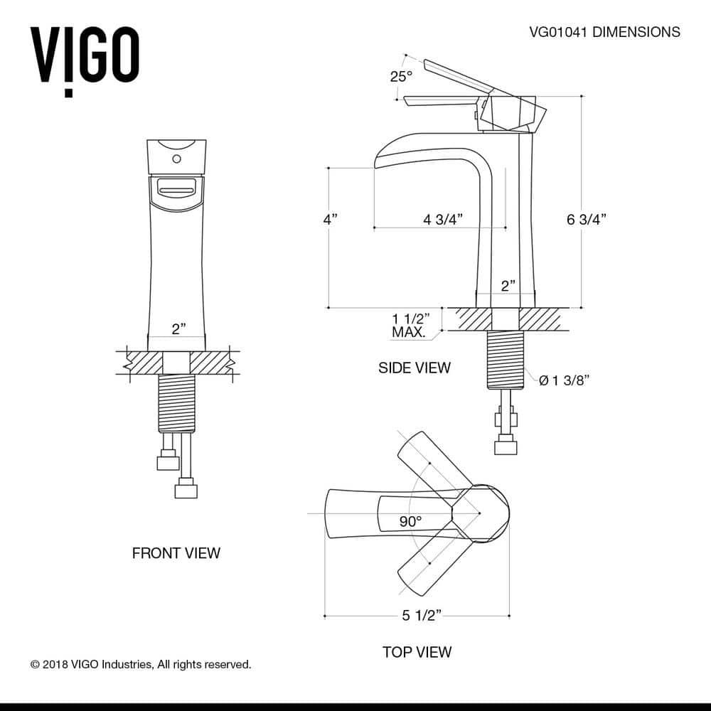 Paloma Single Hole Bathroom Faucet