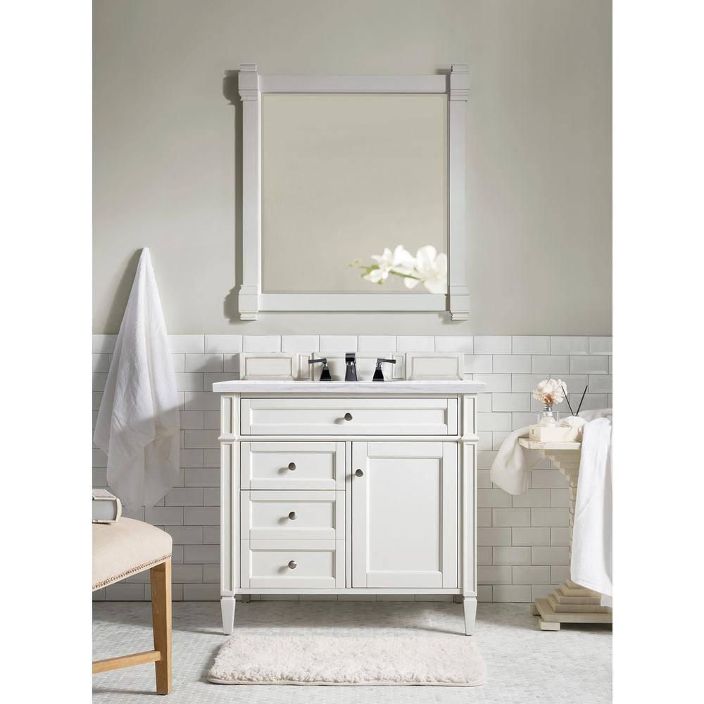 Bright White 36" Single Freestanding Bathroom Vanity
