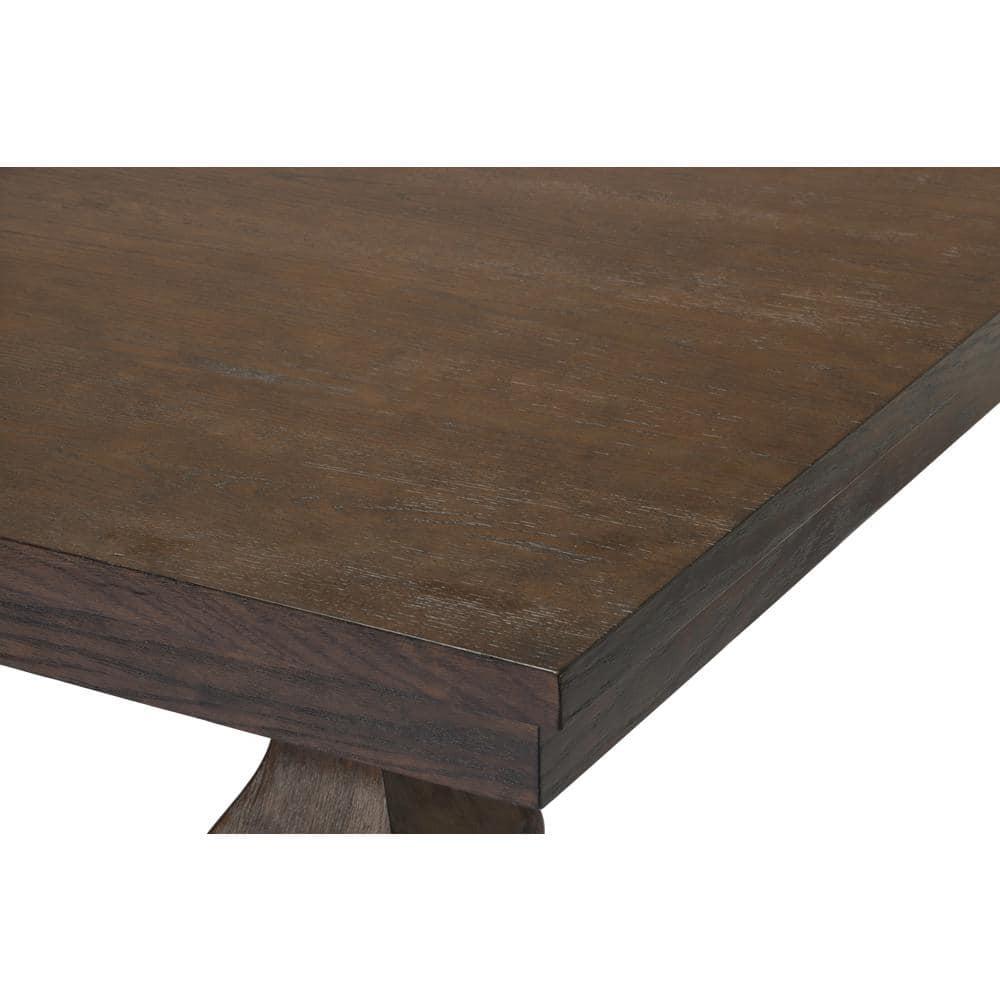 Walnut Wood Extendable Dining Table with Removeable 18" Leaf