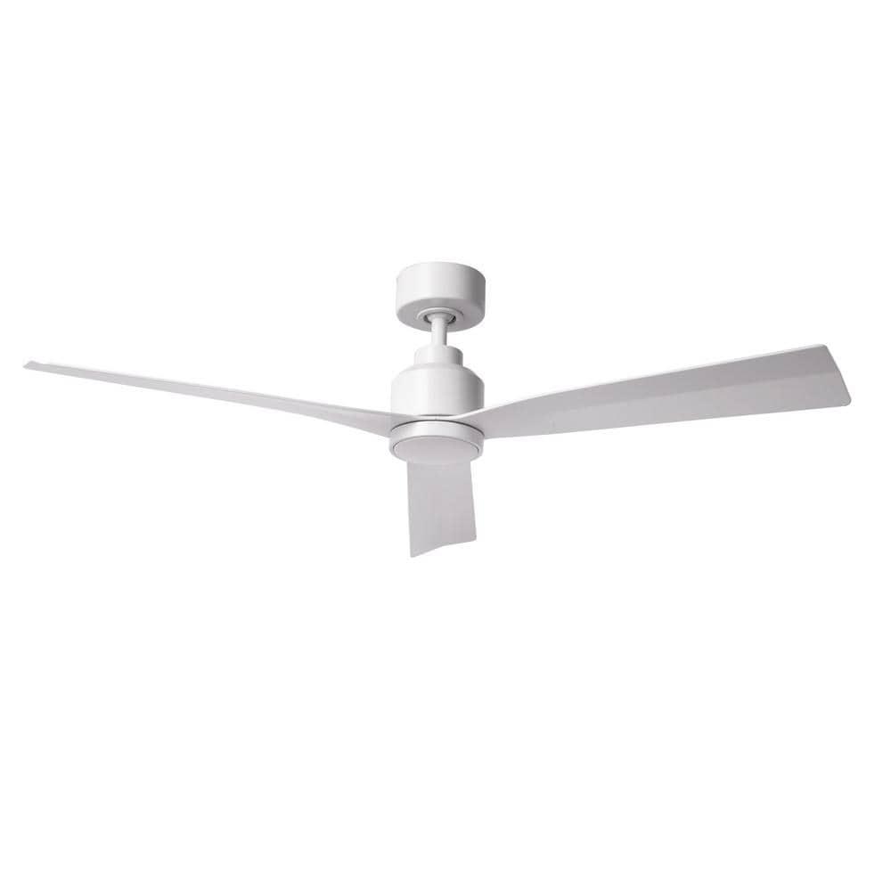 52" Smart Home Compatible 3 Blade Smart Ceiling Fan with Remote
