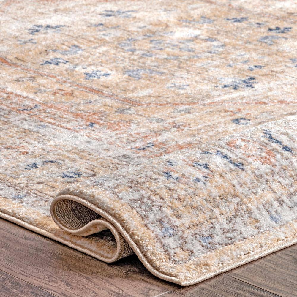 Nuloom Jacquie Oriental/Persian 7x9 Indoor Area Rug for Living Room Bedroom Dining Room Kitchen, Gold/Ivory
